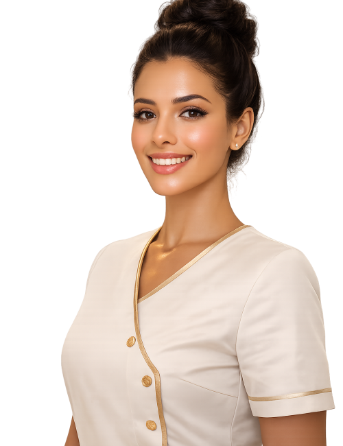 Moroccan beauty in spa attire